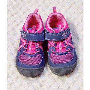 OshKosh B'gosh Velcro Blue & Pink Shoes~Size 8